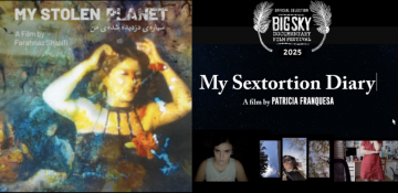 My sextortion Diary cover next to My Stolen Planet